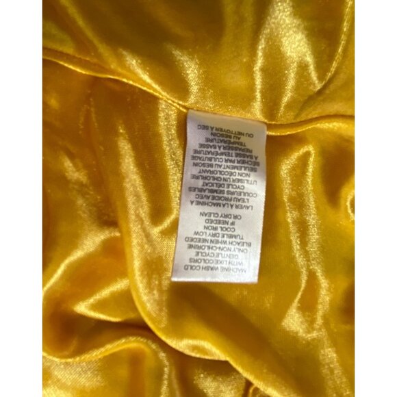 Tahari Xl Paisley Floral Printed Flowy‎ Maxi Skirt Yellow Boho Feminine Hippie - Picture 5 of 7